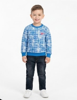 Sky Blue Printed shirt & pent